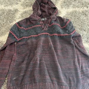 Knit hoodie